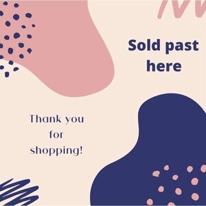 SOLD/DONATED beyond this point.